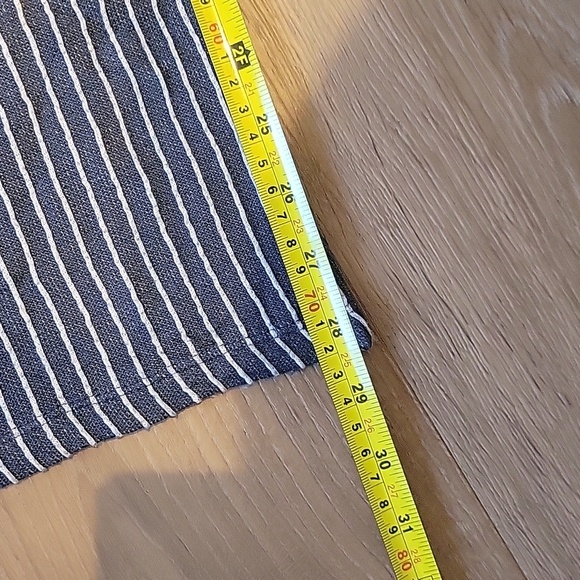 Socialite Navy Blue And White Wide Legged Striped Lounge Pants Size Small - Picture 6 of 6